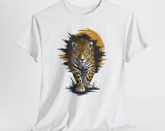 T-shirt Jaguar, T-shirt Jaguar, Maglietta Giaguaro, Chemise gros chat, T-shirt animal graphique, Haut esprit animal, Animal du Guatemala, Giungle animal