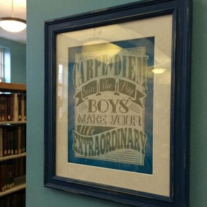 Carpe Diem Seize the Day Print – Dead Poets Society, Inspirational Wall Art image 3
