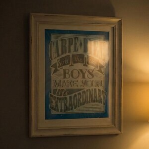 Carpe Diem Seize the Day Print – Dead Poets Society, Inspirational Wall Art image 2