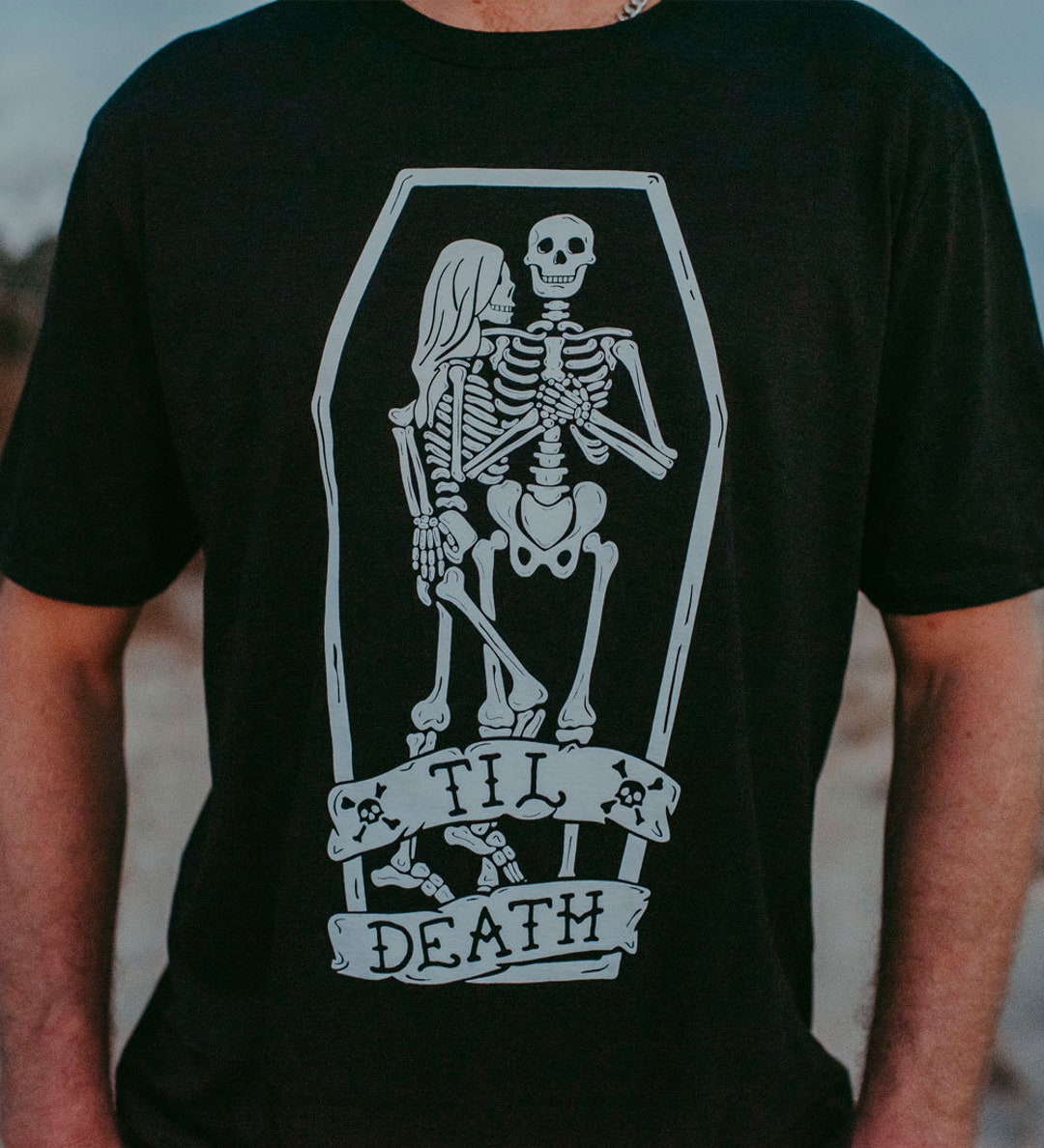 Til Death Cotton Black T-shirt 'till Death Do Us - Etsy