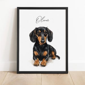 Custom Watercolor Pet Portrait from Photo | Personalized Dog or Cat Memorial Art | Printable Pet Painting | Digital Pet Keepsake