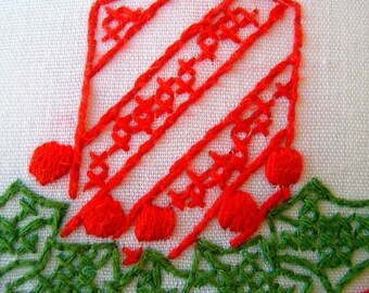 Hand Embroidered Faith, Hope, Joy Pillow Free Shipping by Rokstudy, Ju's Creations. Faith, Hope, Joy.