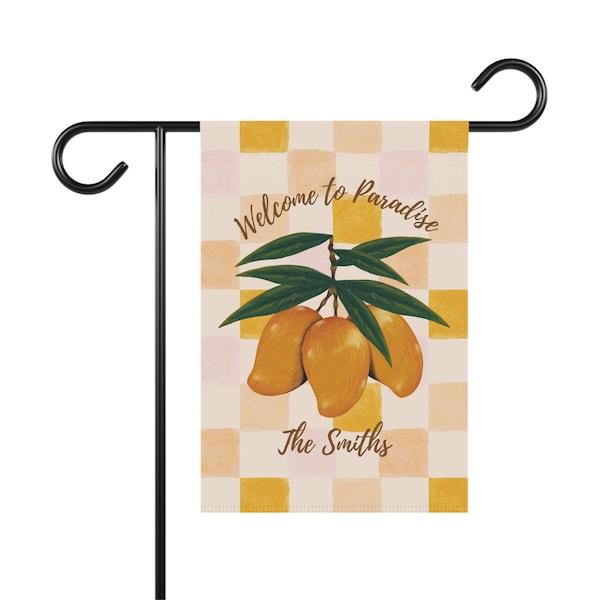 Tropical Paradise Mango Garden Banner | House Flag