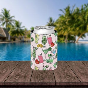 Strand-Cocktails Dosenkühler: Tropische Getränke-Isolierhülle