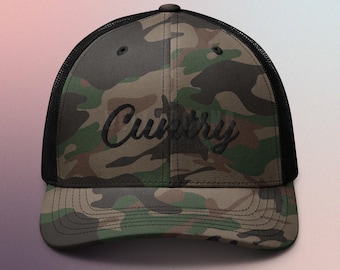 Camo Trucker Hat, Southern Girl Style, Mesh Snapback Cap
