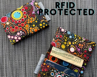 Kreditkartenhalter - Kreditkartenetui Damen - Minimalistische Geldbörse - Visitenkartenhalter Brieftasche - Schlanke Brieftasche Damen - RFID-Diebstahlschutz