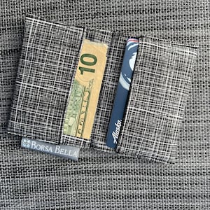 Piccolo porta carte di credito - Portafoglio sottile da donna per carte di credito - Portafoglio per biglietti da visita - Piccolo portafoglio RFID - Portafoglio per carte tascabile - Custodia sottile per carte
