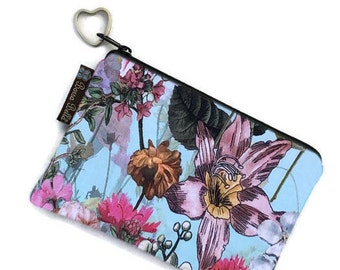 Catch All Bag holds chargers - cords - make up - collections - hard drives - FAST SHIPPING - Wild Flowers Fabric