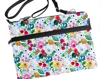 13 inch Laptop Bag MacBook Air 13" sleeve iPad Pro Bag MacBook Pro 13 inch Case Padded FAST SHIPPING/ Watercolor Stella Floral Fabric