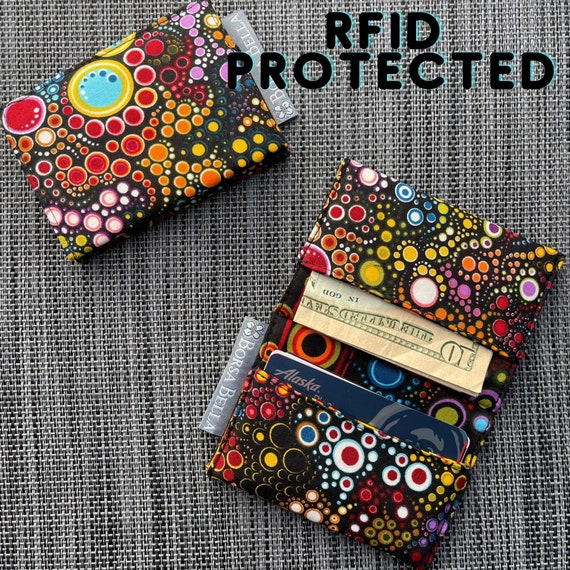 Credit Card Holder RFID Protected RFID Fabric Wallet Small Wallet