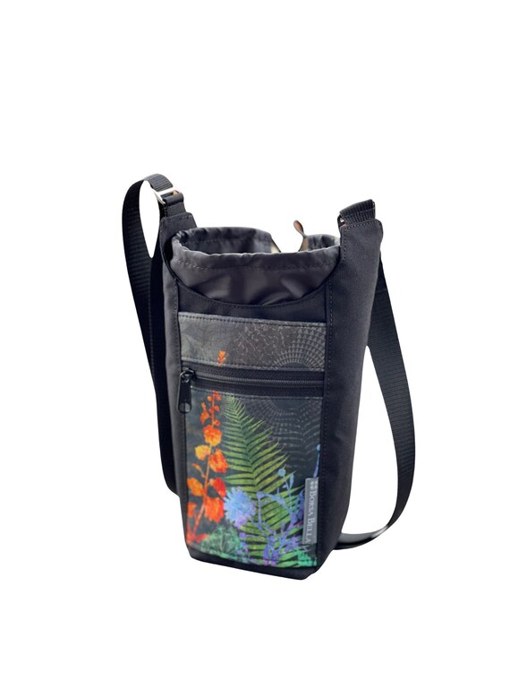 Stanley Water Bottle Crossbody Purse H2O2GO Sling Water Bottle Drink Holder Phone Pocket Zippered Pocket Drawstring Top Fern Fabric Etsy Ireland