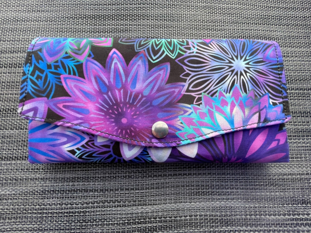 RFID Wallet Women Slim Wallet Women RFID Protected Fabric Etsy