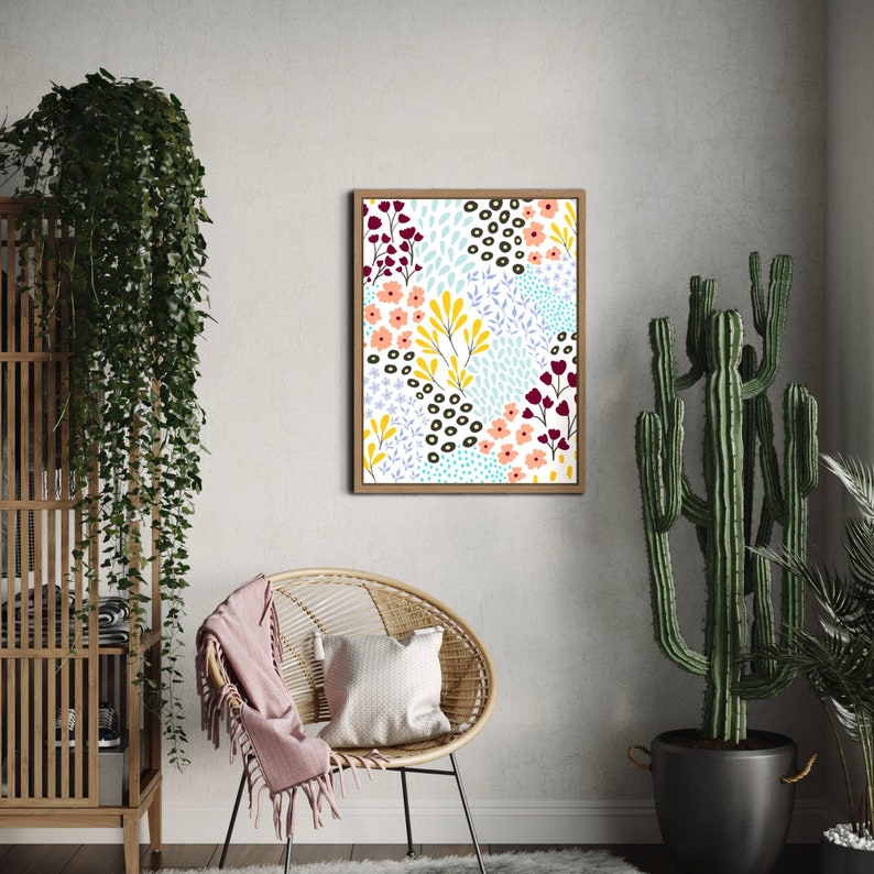 Renew - Framed Floral Art Print for a Refreshing Uplifting Atmosphere