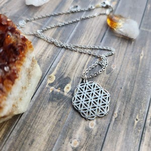 Flower of Life Necklace, Silver Flower of Life Necklace, Gold Flower of Life Necklace, Mandala, Jewelry, gift, sacred geometry Necklace