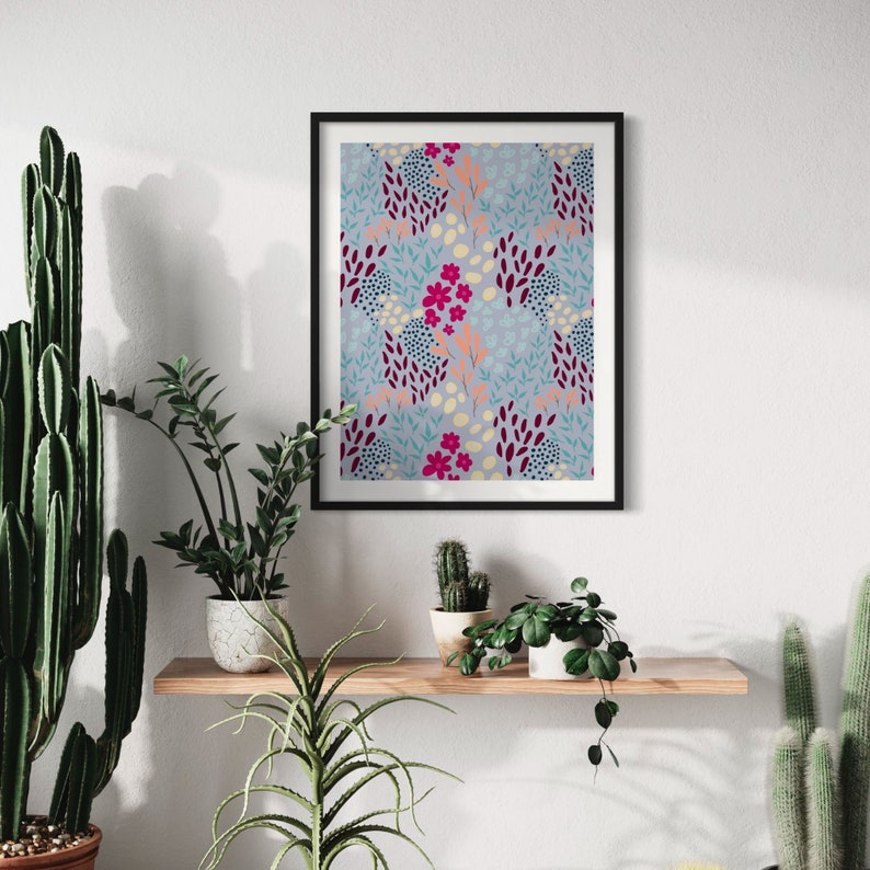 Museum-Quality Lavender Floral Art Print in Multiple Sizes