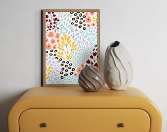 Renew - Floral Art Print for a Refreshing Uplifting Atmosphere