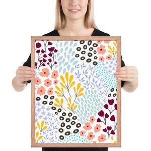 Renew - Framed Floral Art Print for a Refreshing Uplifting Atmosphere