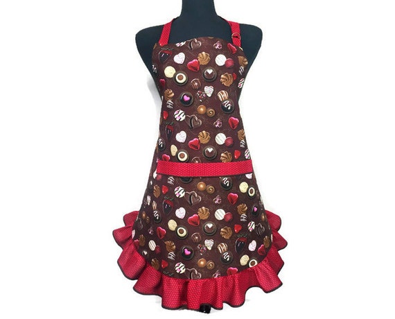 Retro Pumpkin Apron For women Thanksgiving Aprons for women Fall Decor Orange Pumpkin Kitchen Orange Apron with Ruffle Flirty