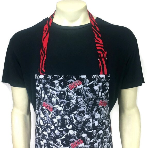 The Walking Dead Apron Zombie Apocalypse Kitchen Decor Etsy
