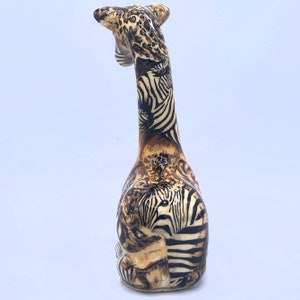 Vintage 1980's La Vie African Jungle Safari 7 Sitting Baby Giraffe Figurine image 4