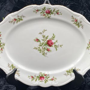 Vintage Haviland Traditions Moss Rose 13&quot; Platter Fine China Porcelain