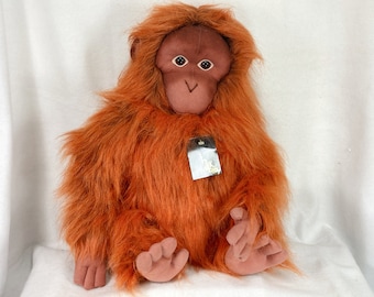 24K Polar Puff Orange Orangutan Ape Roxanne #5878 Plush Animal Toy 1994 NWT Mint