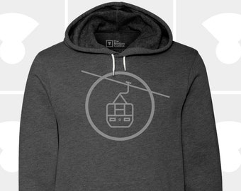 Gondola Snowboarding Pullover Hoodie