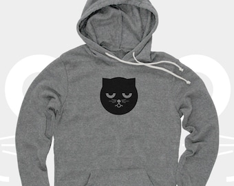 Sleepy Unisex Hoodie Watson the Cat, Sweatshirt, Red, Cat Shirt, Crazy Cat Lady, Kitty, Cat Sweatshirt, Pullover Hoodie for Women and men