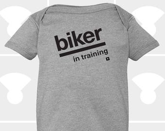 Biker In Training - Baby Onesie