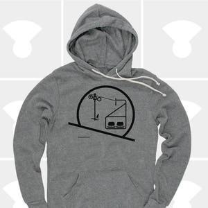 Snowboard, Ski, Snowboarding, Skiing, Hoodie, Men&#39;s Hoodie, Women&#39;s Hoodie, Sweatshirt, Pullover Hoodie, Mountain Shirt, Chairlift, Unisex