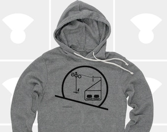 Sunrise & Sunset Chairlift - Unisex Hoodie