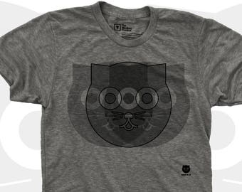 Crazy Watson the Cat Men's TShirt, Tee Shirt, Cat, Crazy Cat, Grey, Mens Cat Shirt, Men Graphic Tee S,M,L,Xl,Xxl (4 Colors) T-Shirt for Men