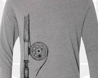 Fly Fishing Rod Long Sleeve TShirt - Unisex