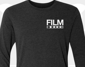 Camera Shirt, Film, Long Sleeve T Shirt, Christmas Gift for Photographer, Coworker, Friend, Mens Shirt, Women's Clothing, Photographer Shirt