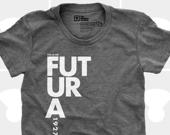 This is the Futura II 1927 Shirt | Typography Tee | Graphic Designer Gift Paul Renner
