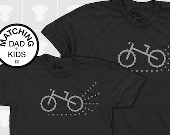 Father Son Matching Shirts - Bike Shirt - Dad and Baby Matching Shirts - Dad Gift from Wife - Mountain Bike