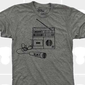 80's Boombox Mens Music T-shirt Aesthetic Clothing - Etsy
