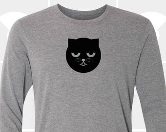 Sleepy Watson the Cat - Unisex Long Sleeve Shirt