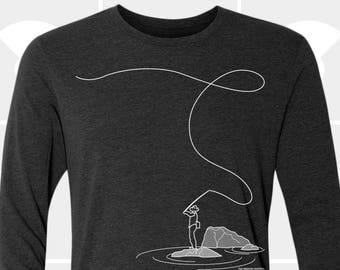 Fly Fishing Long Sleeve Shirt - Unisex