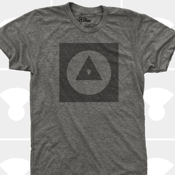 Men's TShirt Explorer Icon (Men), American Apparel T-Shirt S,M,L,Xl,Xxl, Travel, Road Trip, Bauhaus, Adventure Shirt (4 Colors) for Men