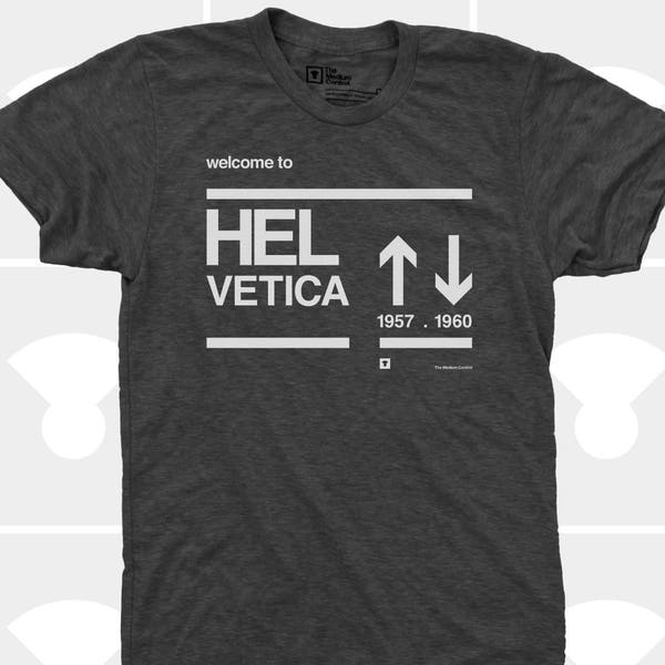 Helvetica T-Shirt - Welcome to Helvetica - Men / Unisex Typography TShirt - Graphic Designer Gift - Graphic Designer Gift for Men