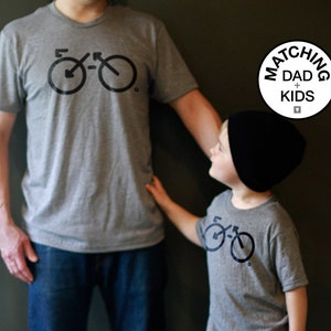 Father Son Matching Shirts - Biking - Bike Shirt - Dad and Baby Shirts - Bike Gift - Bike