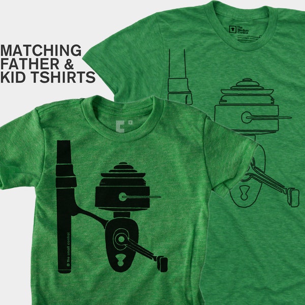 Father Son Matching Shirts - Fishing Shirt - Dad and Baby Matching Shirts - Fishing Gift - Dad Gift - Fishing Reel