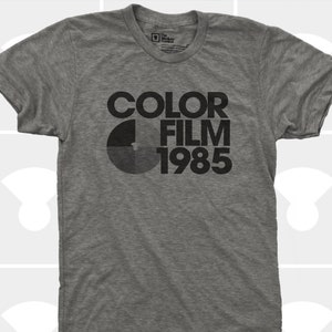 Men&#39;s T-Shirt - Color Film 1985 - Screen Printed TriBlend or Poly-Cotton Shirt - Photographer Shirt