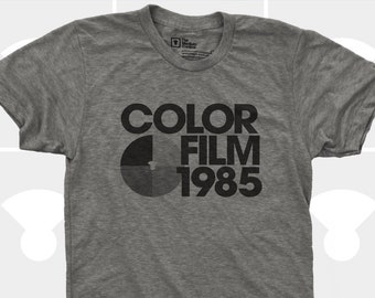 Men's T-Shirt - Color Film 1985 - Screen Printed TriBlend or Poly-Cotton Shirt - Photographer Shirt