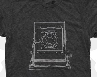 Vintage Field Camera - Men Unisex TShirt, Photography Shirt, Photog, Photography Lover, Gift for Photographer, Vintage Camera, film - NEW 22