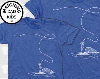 Matching Dad and Me Shirts - Fly Fishing