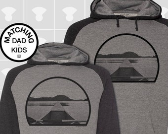 Matching Dad and Me Hoodies - Canoe