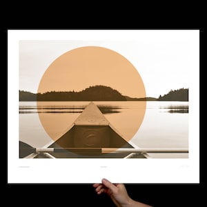 Canoe, Art Print, Canoe Art, Canoe Print, Lake House Decor, Rustic Cabin Decor, Nature Decor, Cabin Decor, Boundary Waters, Paddling