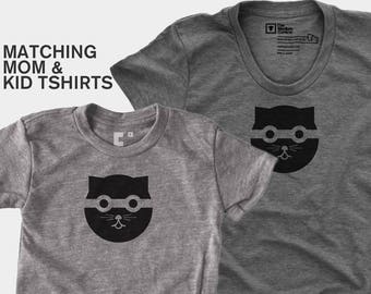 Mommy and Me Shirts - Bandit Watson the Cat Shirt - Matching Shirts